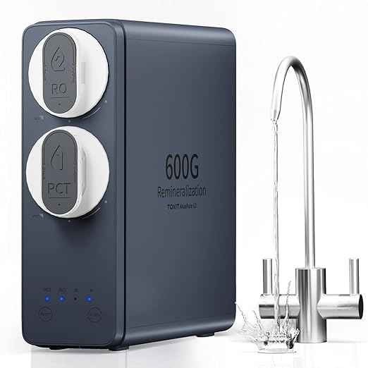 600GPD Tankless Reverse Osmosis RO Water Filter System Under Sink Purifier gallery