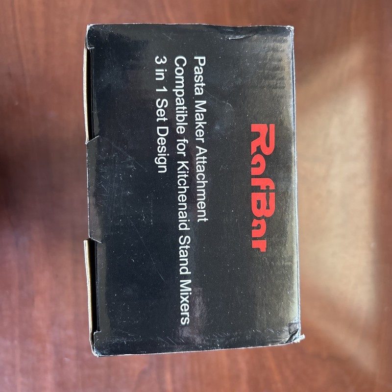 Rafbar Pasta Maker for Kitchenaid Attachments, 3 in 1 Stainless Steel MSRP $91 gallery
