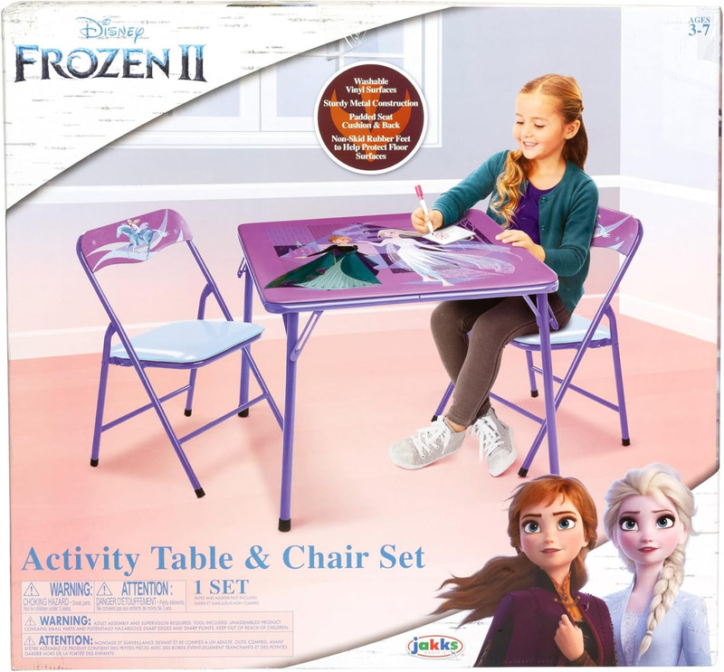 Kids Folding Table & Chairs Set for Kid and Toddler 36 Months up to 7 Years, Inc gallery