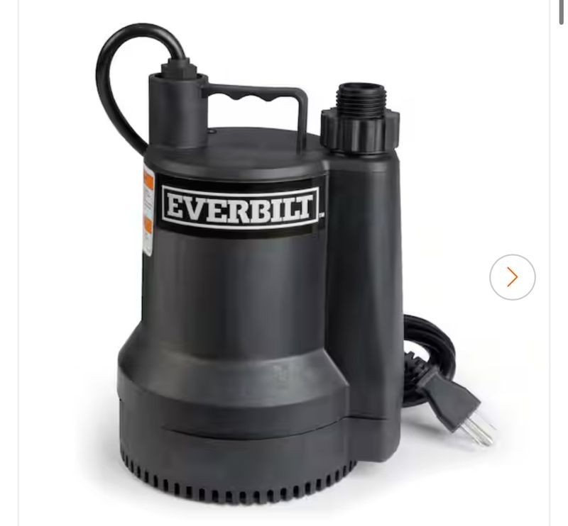 NIB 1/6 HP Plastic Submersible Utility Pump gallery