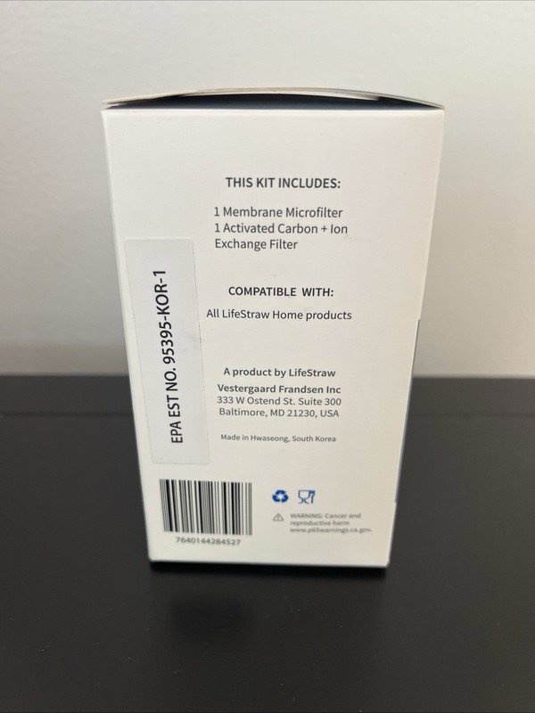 LifeStraw 1 Membrane Microfilter and Activated Carbon + Ion Exchange Filter NEW gallery