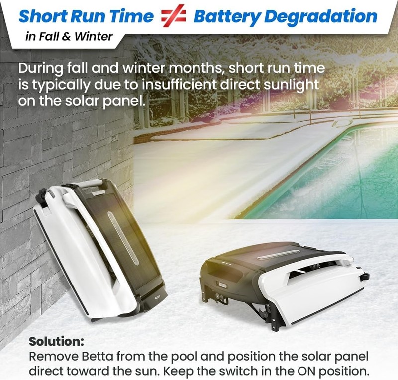 Betta SE Solar Powered Automatic Robotic Pool Surface Skimmer Cleaner with 24/7 gallery