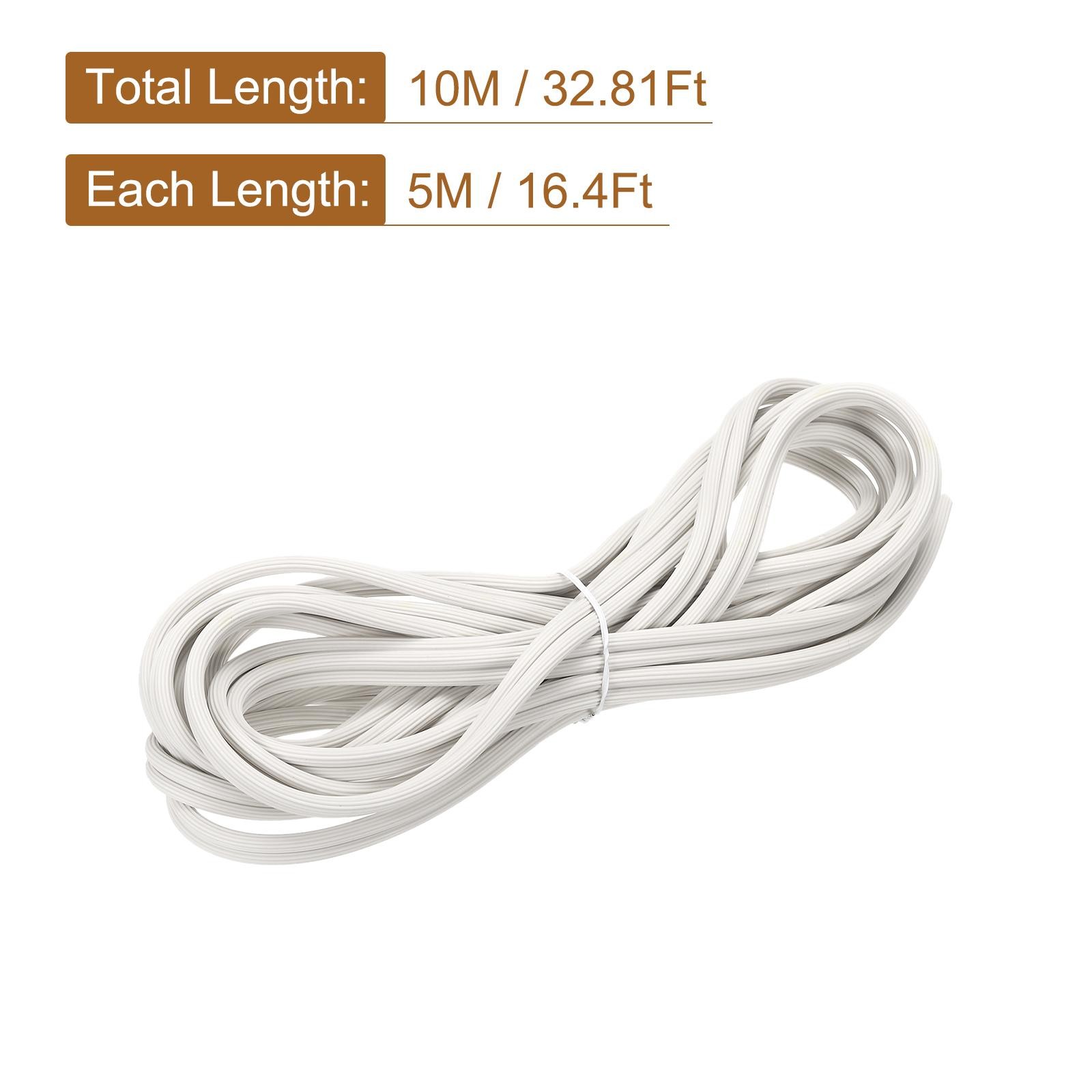 Screen Spline, 10M/32.81Ft Silicone Window Sealing Strip, 5mm OD White gallery