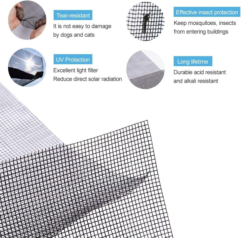 Fiberglass Screen Roll High Visibility and Durable Screen Easy to DIY Repair ... gallery