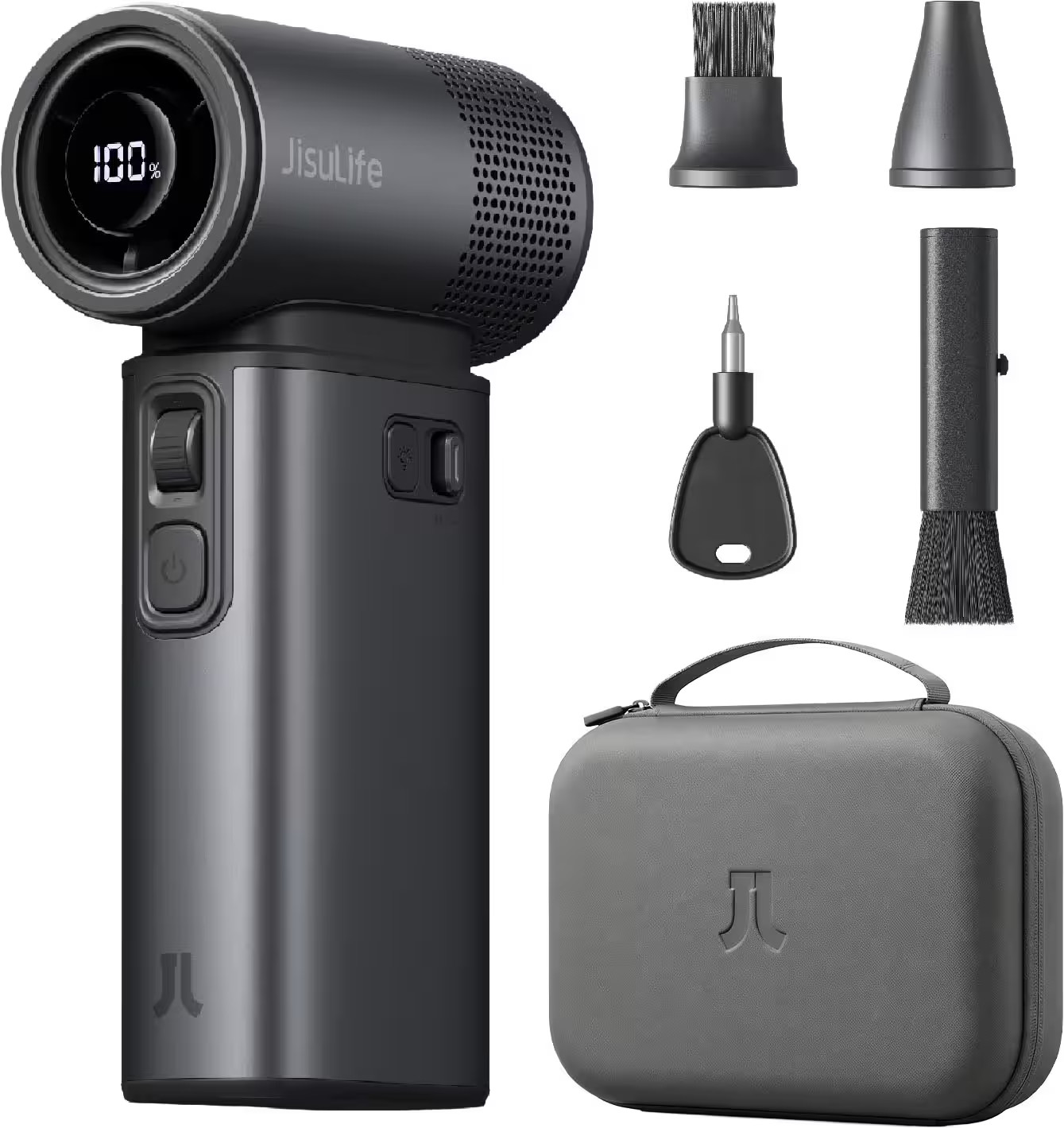 Jisulife - Handheld Fan Ultra2 With Case - Dark Gray gallery
