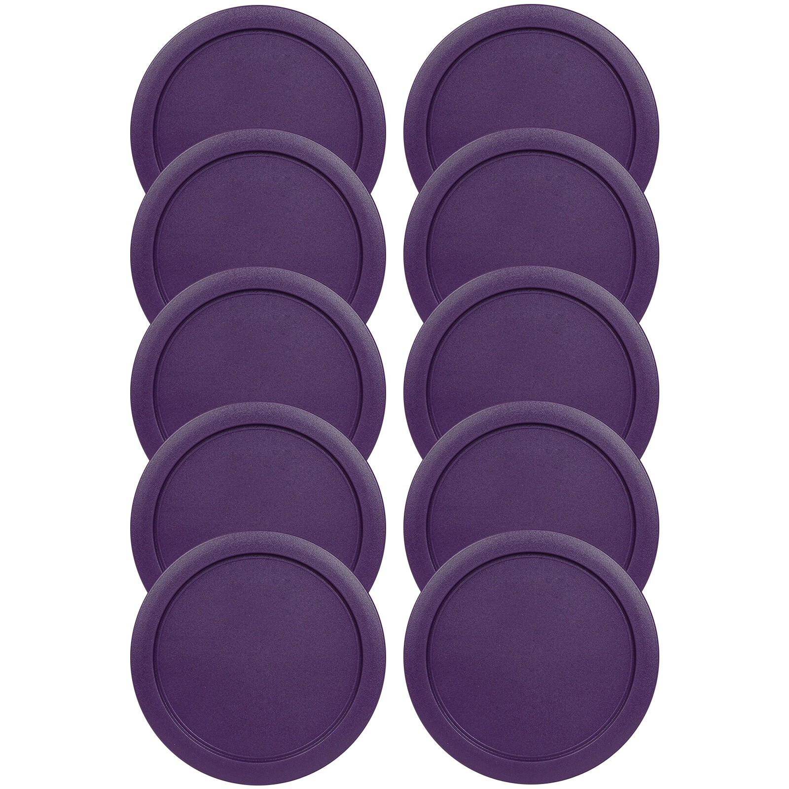 Replacement Lid for Pyrex 4-CUP Storage Cover 6" Bowl 7201-PC Purple (10-Pack) gallery