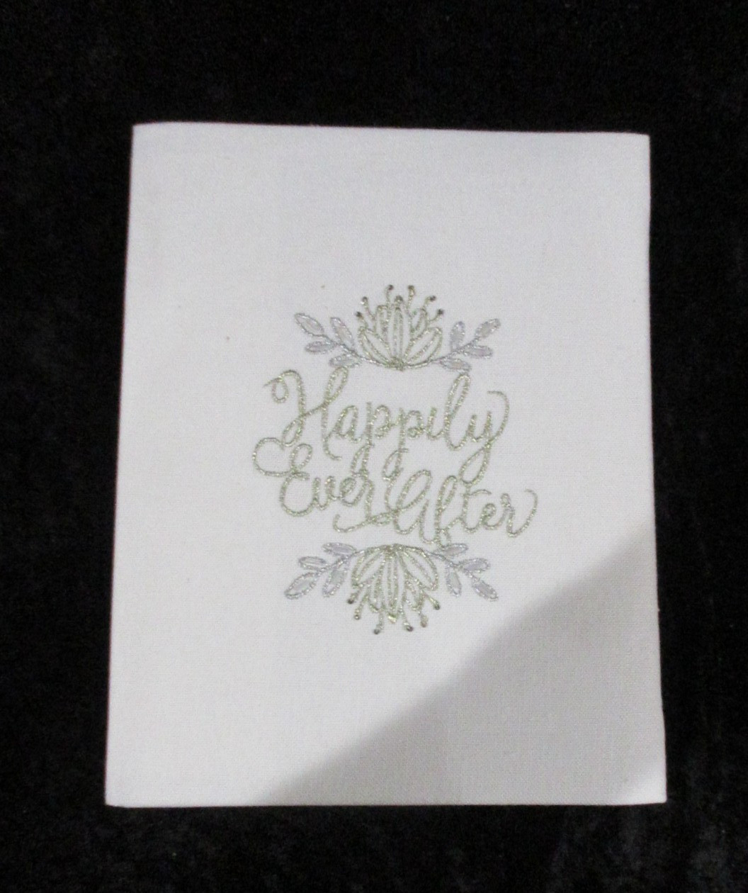 New His &Hers Memory Book Happily Ever After Wedding White Embroidered 2010 gallery