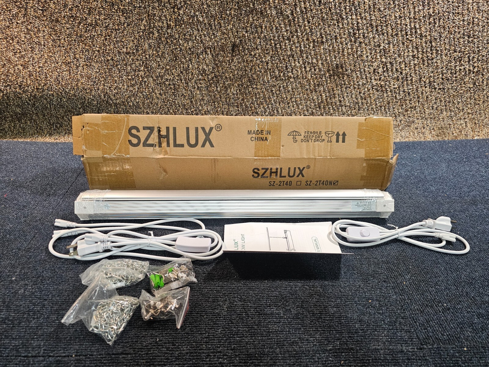 LED SZ-2T40N Grow Light 2ft 80W (2×40W) Full Spectrum 660nm 730 IR Indoor gallery