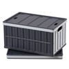 65L PP Collapsible Storage Bins 2-Pack 84lb Stackable gallery