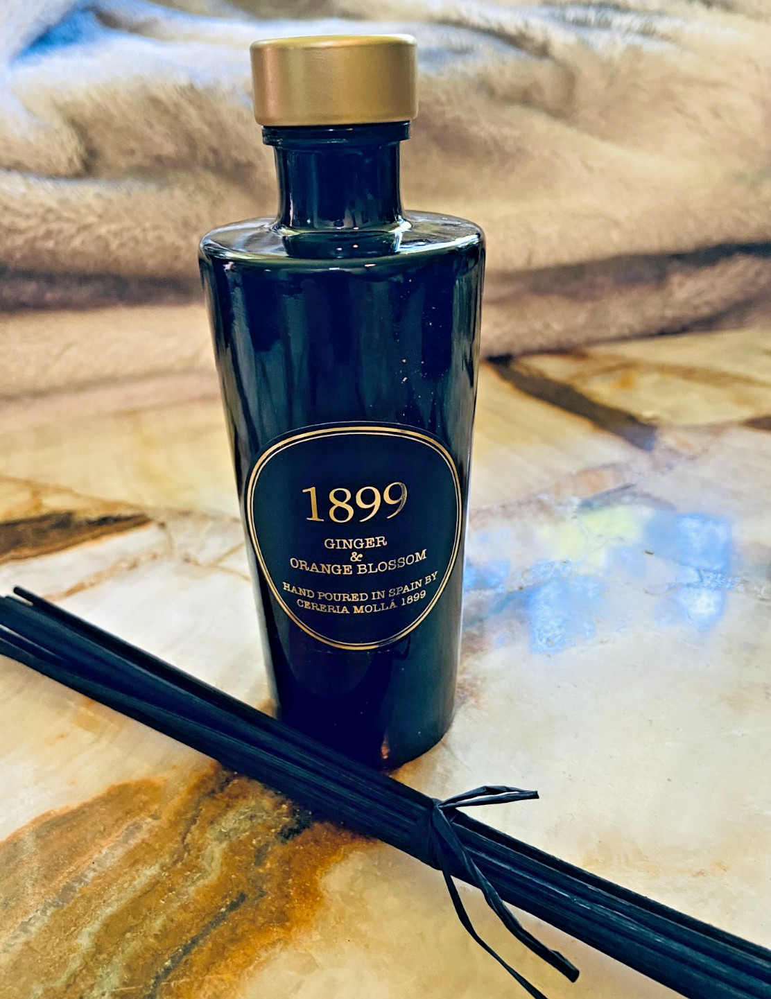 CERERIA MOLLA 1899~Gold Edition Reed Diffuser~Ginger & Orange Blossom 3.4oz. New gallery