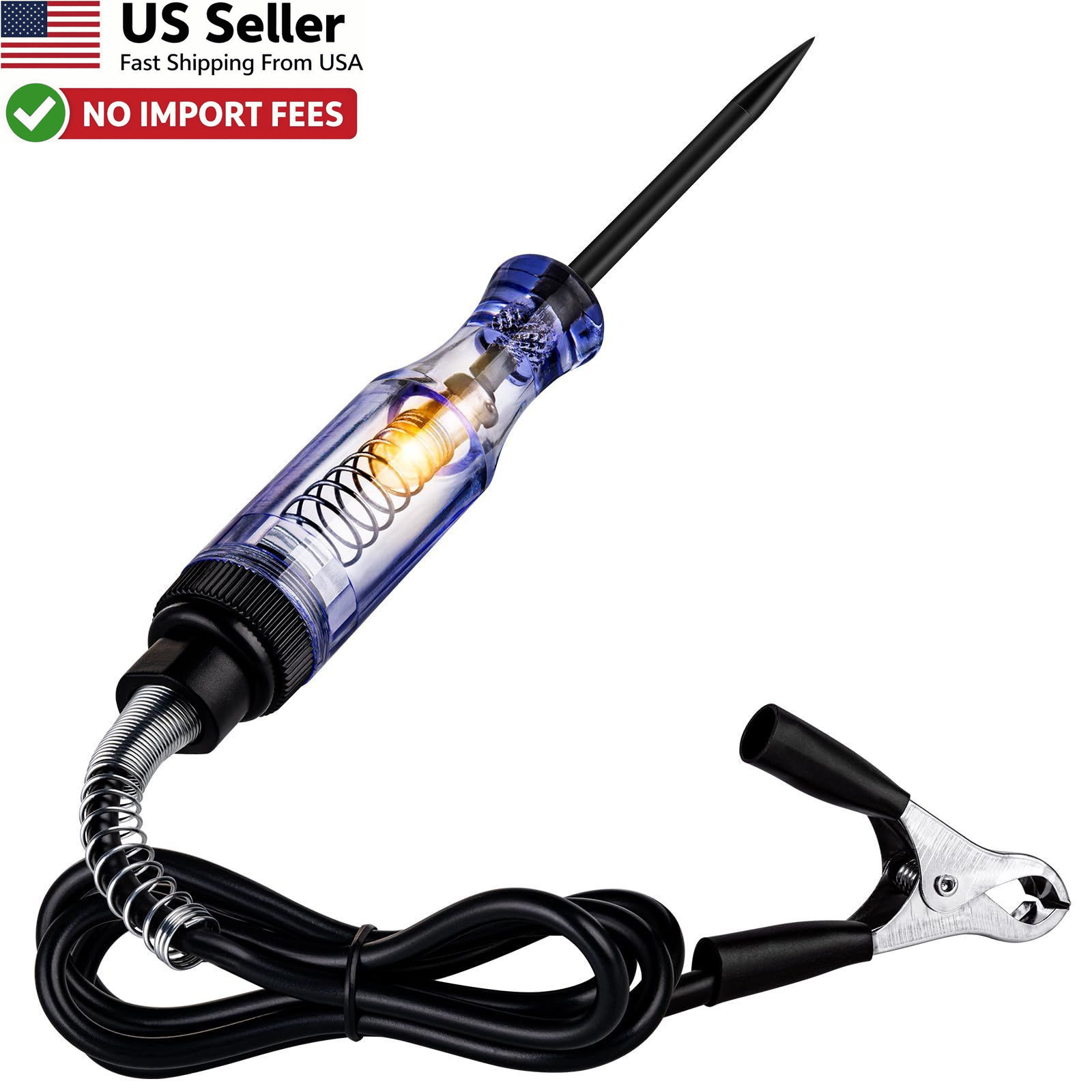 Automotive Test Light 6-12-24V Circuit Tester Voltage Pen Fuse Probe FROM USA gallery