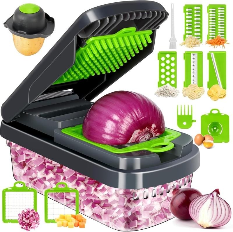 15-In-1 Vegetable Fruit Chopper Cutter Food Onion Veggie Dicer Slicer Kitchen gallery