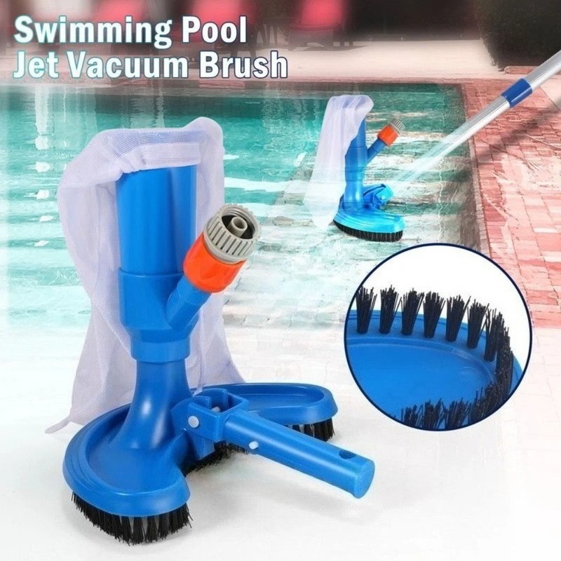 Professional Pool Vacuum Head Inground Above Ground Swimming Cleaner w/ Pole gallery