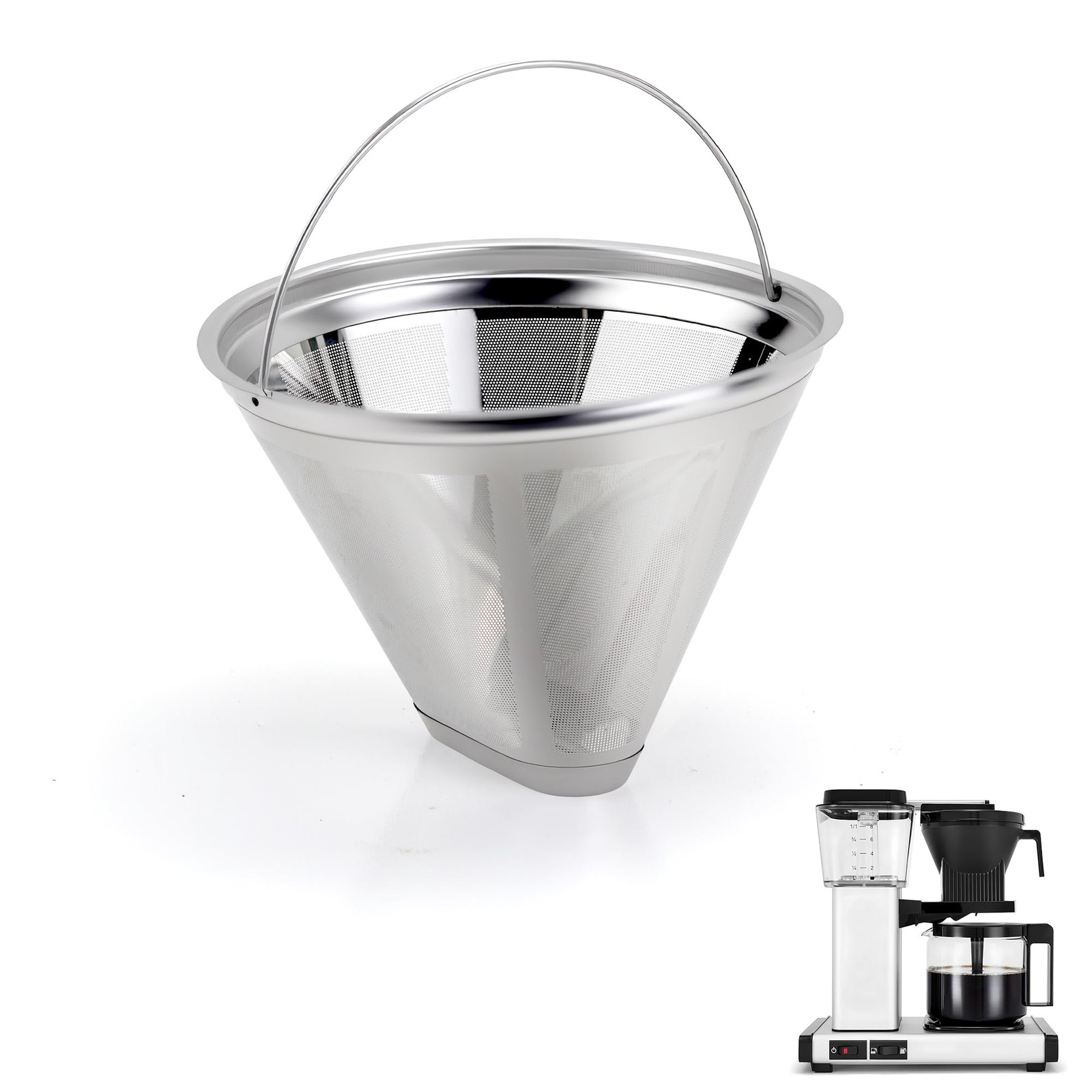 Stainless Steel Reusable Coffee Filter for Moccamaster Machines gallery