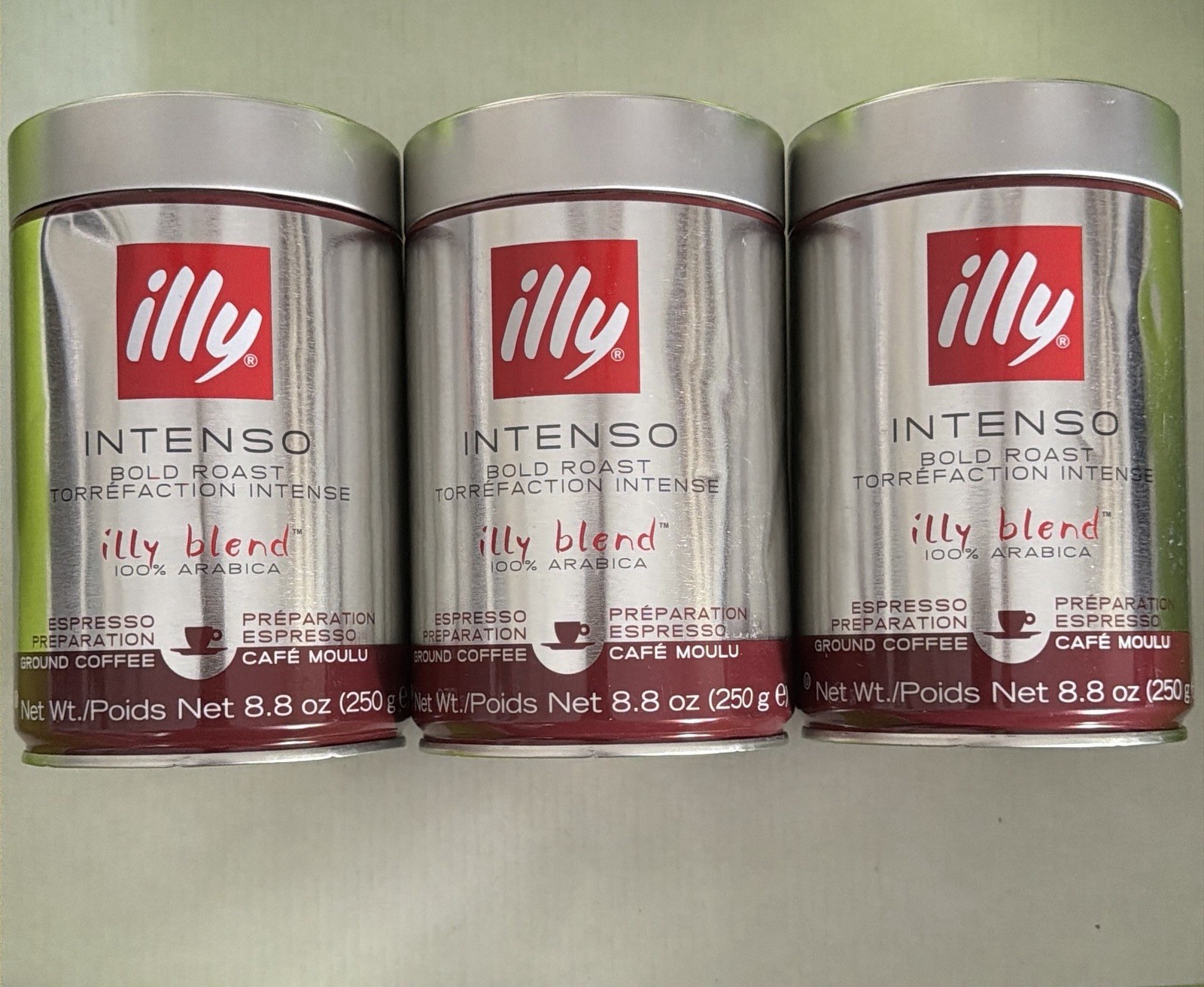 illy Ground Coffee Espresso Intenso Bold Roast BB (3-Pack -8.8 OZ each) 06/2027 gallery