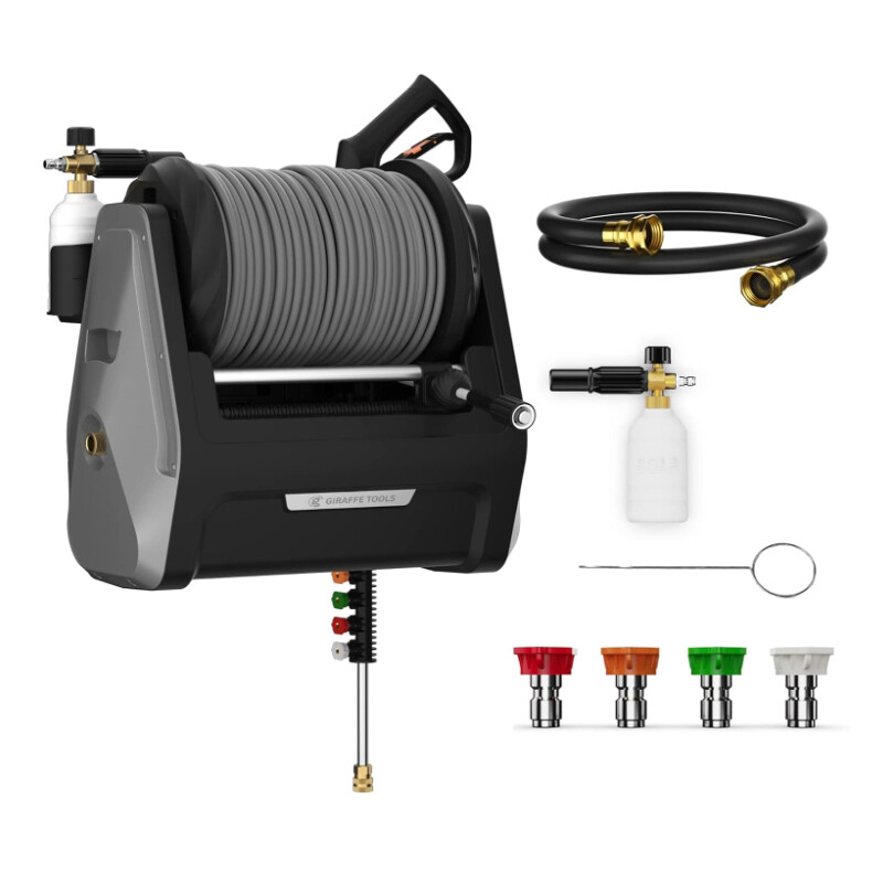 Giraffe Tools Electric Pressure Washer Hose Reel Wall Mounted Pressure Washer gallery