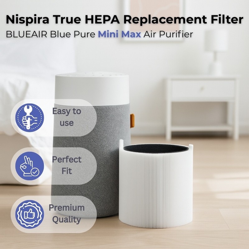 HEPA Carbon Replacement Filter for Blueair Pure Mini Max Air Purifier, 2 Pk gallery