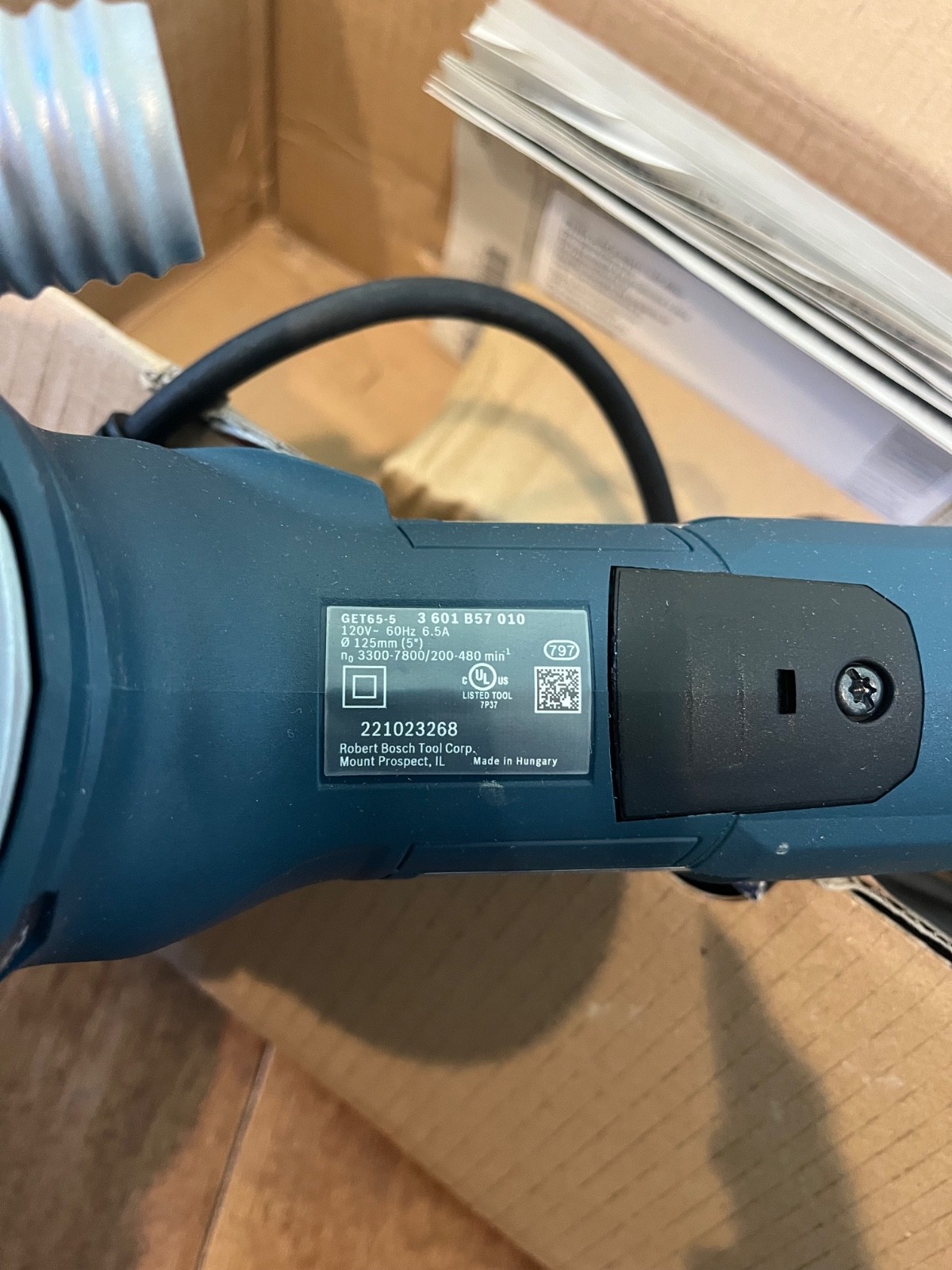 Bosch GET65-5N Dual Mode 5" Random Orbit Sander 6.5 Amp gallery