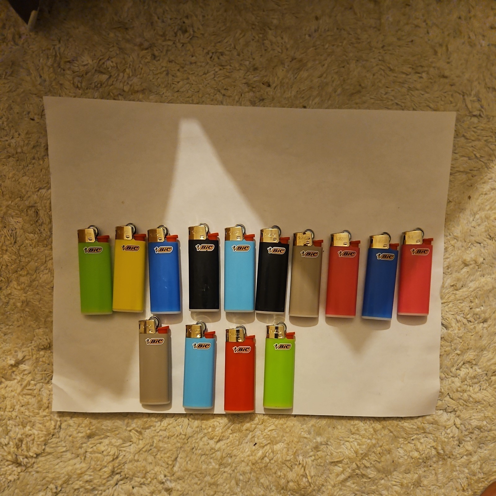BIC MINI Multicolor Set of 14 Disposable Flame Lighters Butane Soft Flame gallery