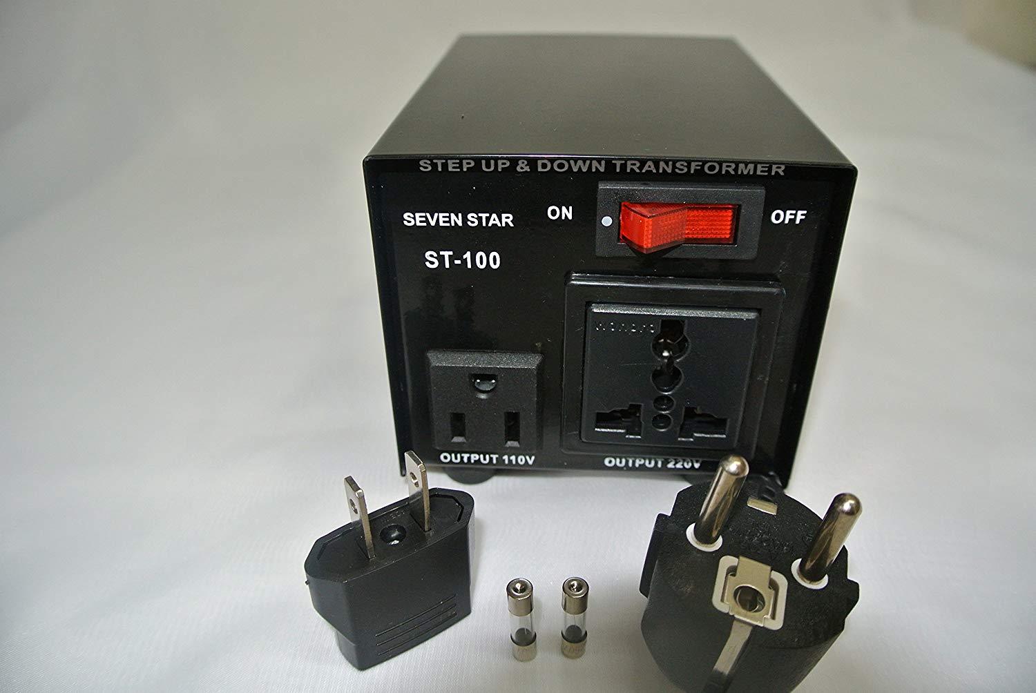 Seven Star ST100 100 Watt 110 220 Volt Voltage Converter 110v 220v Transformer gallery