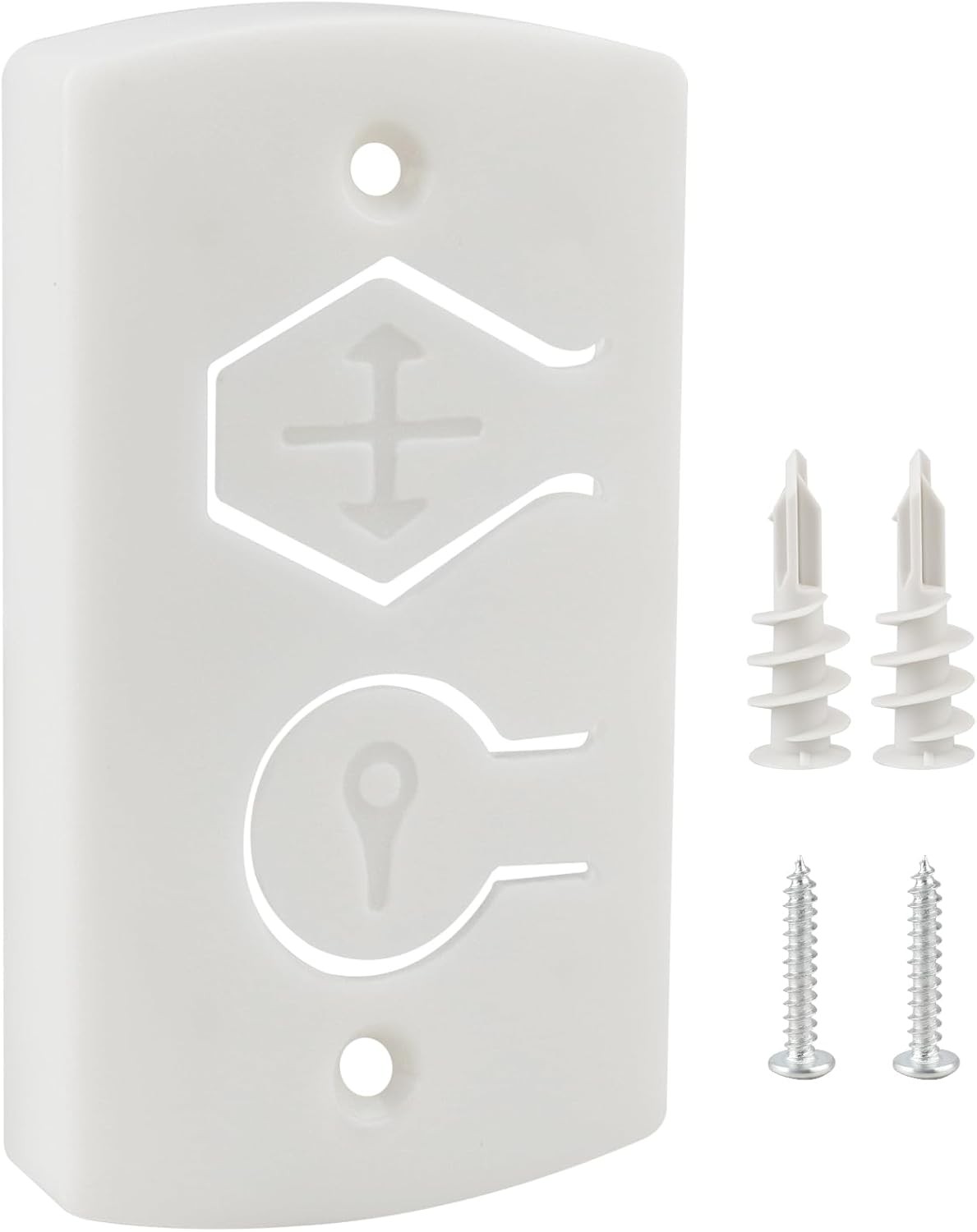White Two Button Cover Plate, Opener Wall Control for Wayne gallery