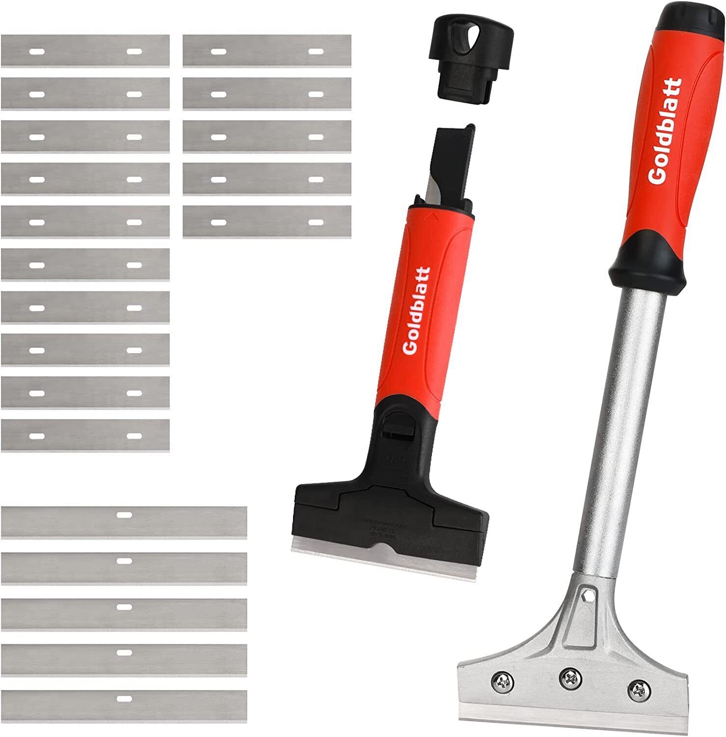Goldblatt 2 Pieces Razor Blade Scraper w/20-piece Blades Heavy Duty Razor Holder gallery