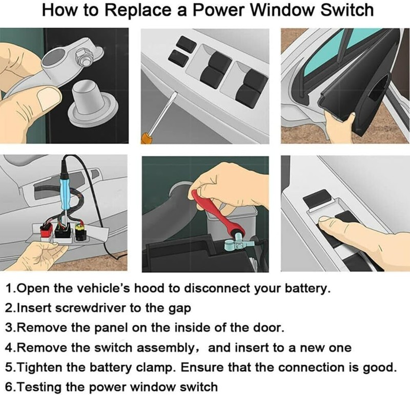 Master Power Window Switch & Bezel Set for 2002-2010 Dodge Ram 1500/2500/3500,20 gallery