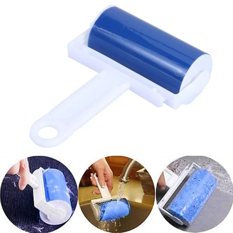 Sticky Lint Roller Washable Reusable Hair Remover Portable For Pets Clothes USA gallery