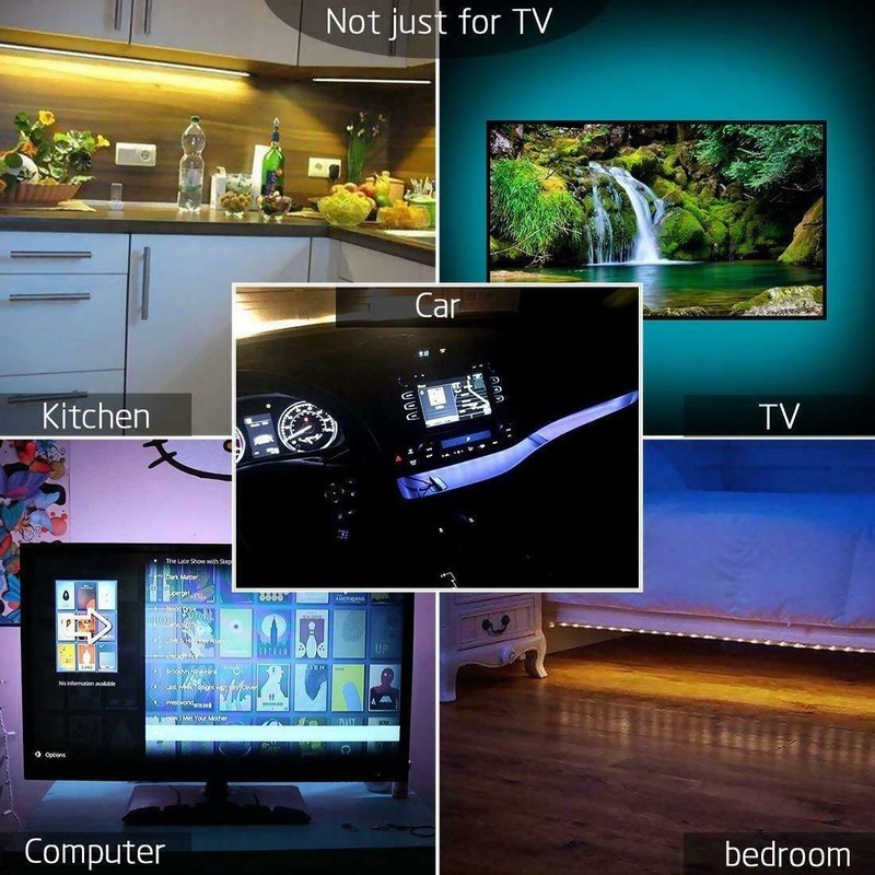 5V USB LED Strip Lights TV Back Light 5050 RGB Colour Changing with 24Key Remote gallery