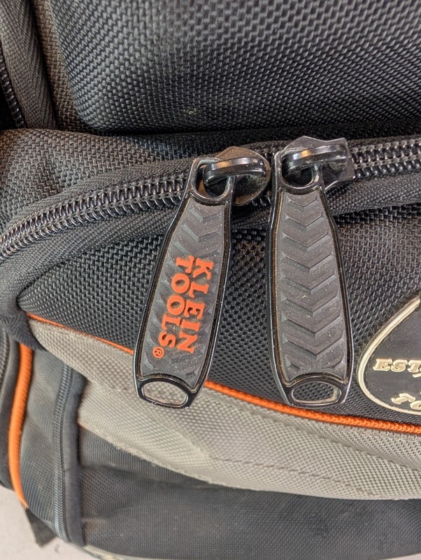 Klein Tools Tool Backpack Black Orange 18" Bag gallery