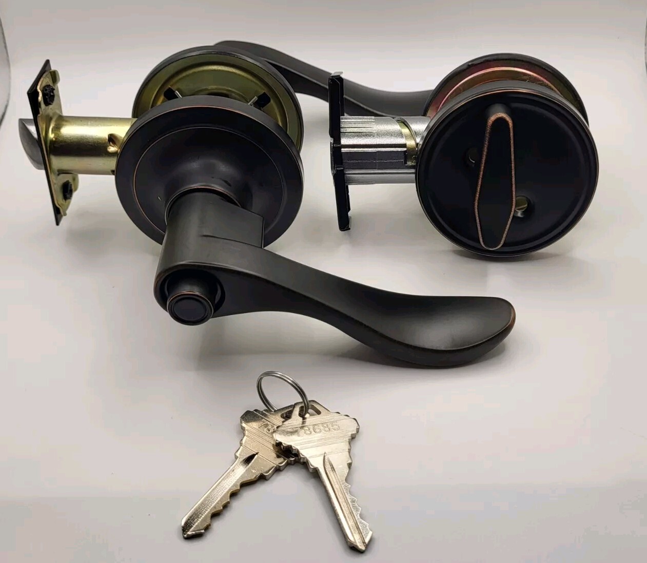 New LSDA Grade 3 Entry Lever And SC DB Combo Set Locks In Oil Rubbed Bronze gallery