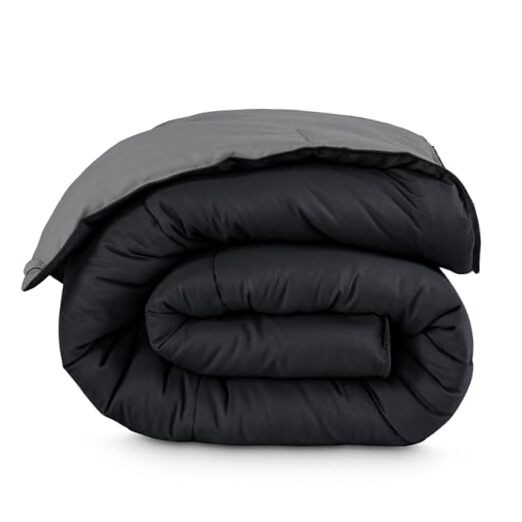 Twin/Twin Extra Long Comforter - Reversible Twin/Twin XL 07 - Black/Grey gallery