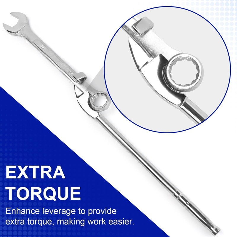 Wrench Extender Tool Bar, Extra-Long 15 Inch Wrench Extension for Maximum Lev... gallery