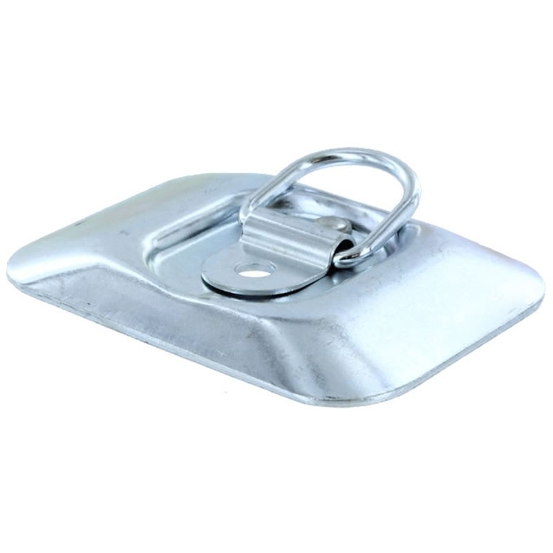 USCC Flush Mount D-ring Tie Down / Mounting Ring (White Zinc Plated) gallery