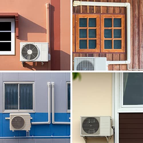 4" W 9 Ft Line Set Cover Kit for Mini Split Air Conditioner Decorative PVC Line gallery