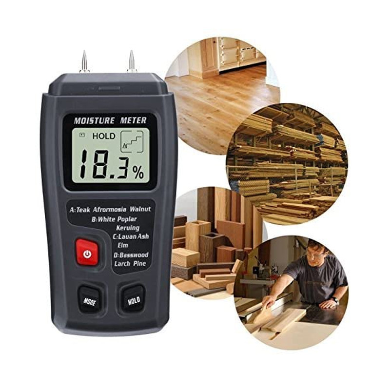 Digital LCD Wood Moisture Meter Detector Tester Wood Firewood Paper Cardboard gallery