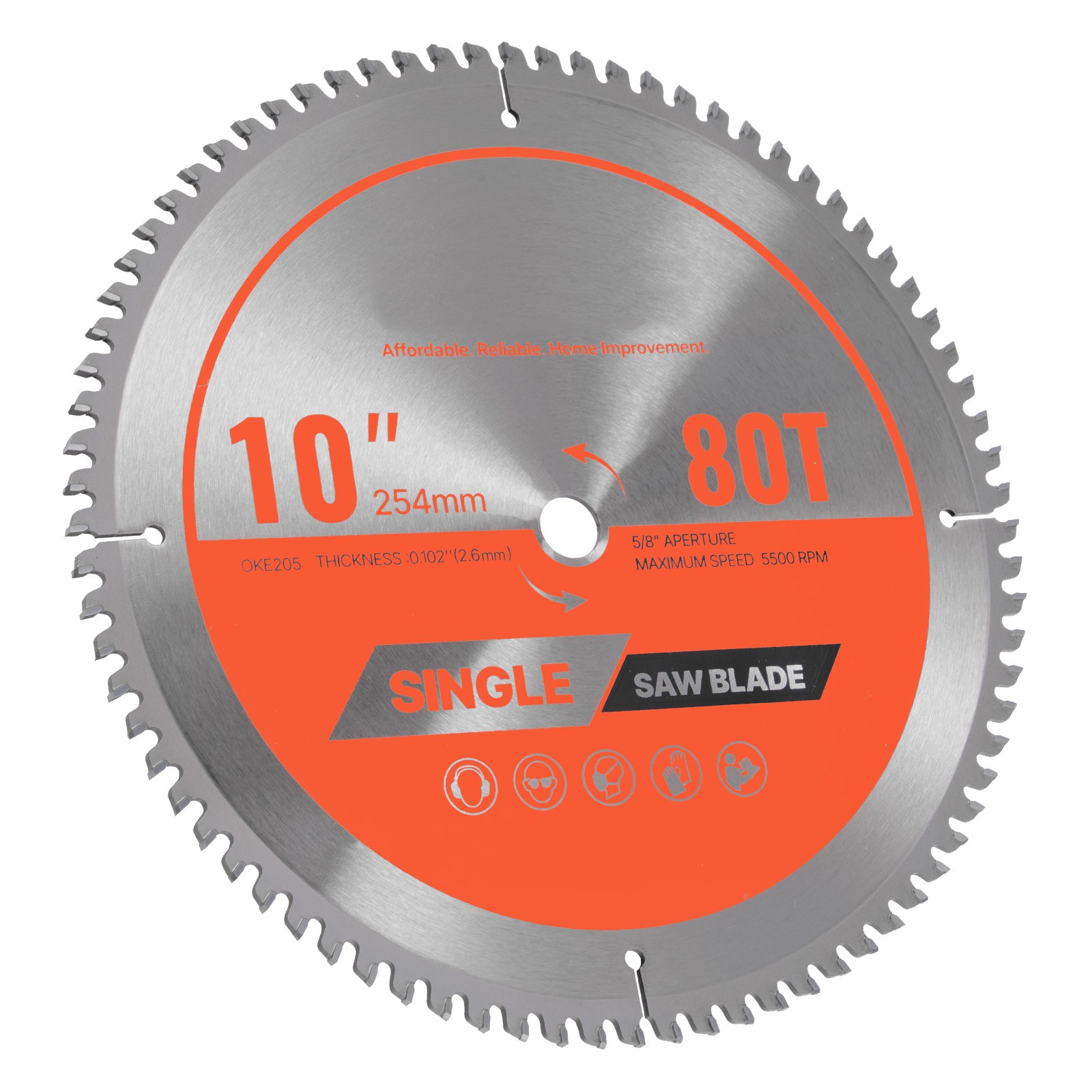 Uimoso 10-Inch 80-Tooth Circular Saw Blade for Aluminum Cutting gallery
