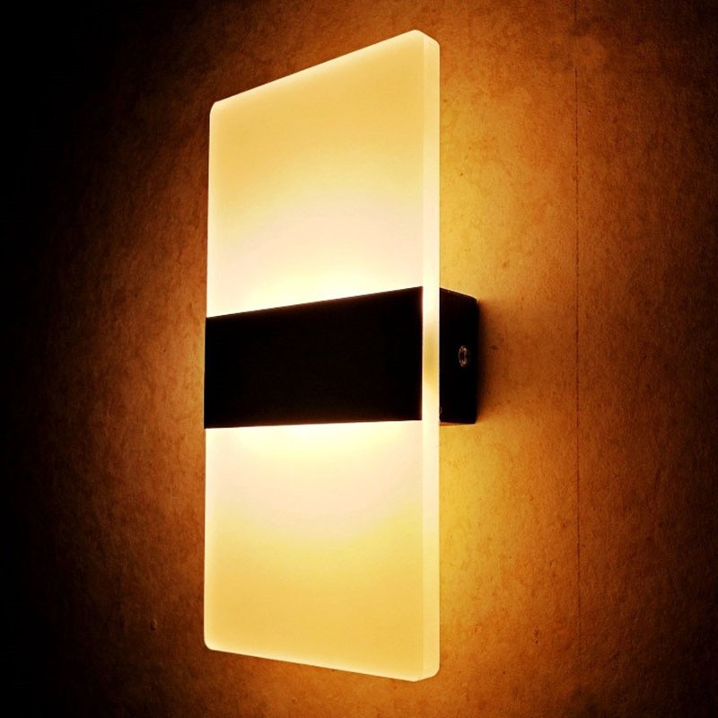 Modern Square LED Wall Light Up Down Lamp Indoor Home Sconce Lighting Fixture gallery