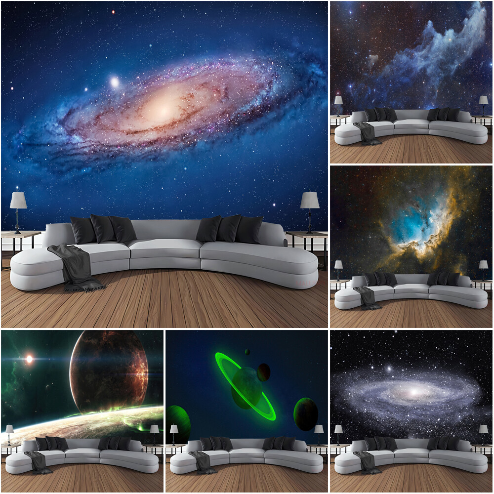 Extra Large Nebula Galaxy Tapestry Outer Space Wall Hanging Backdrop Decor Art gallery