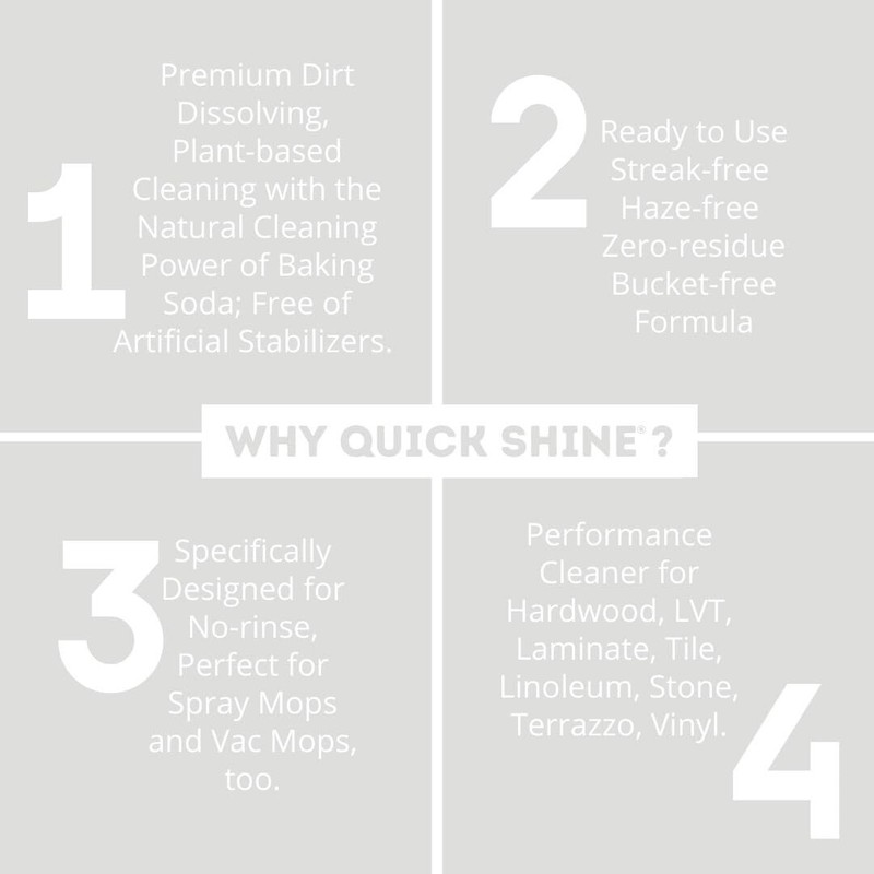 Quick Shine Multi Surface Floor Cleaner 64oz | Ready to Use, Dirt Dissolving, gallery
