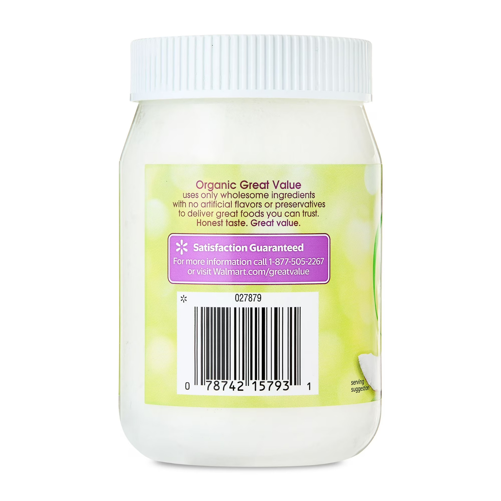 Great Value Organic Unrefined Virgin Coconut Oil, 14 fl oz Free Shipping gallery