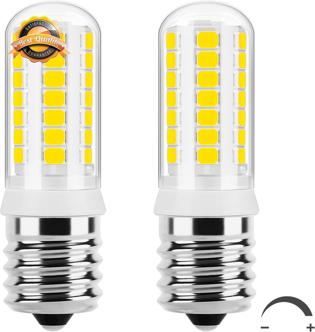 2 Pack E17 LED Bulb Dimmable Microwave Light 125V 5000K Daylight White gallery