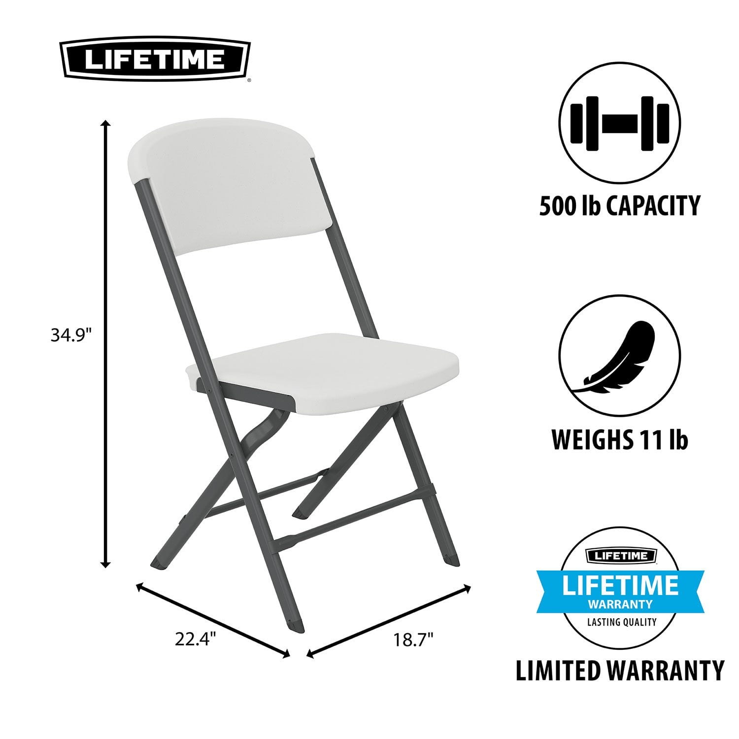 Lifetime 2nd Generation Commercial Folding Chair SAMEDAYSHIP!! gallery
