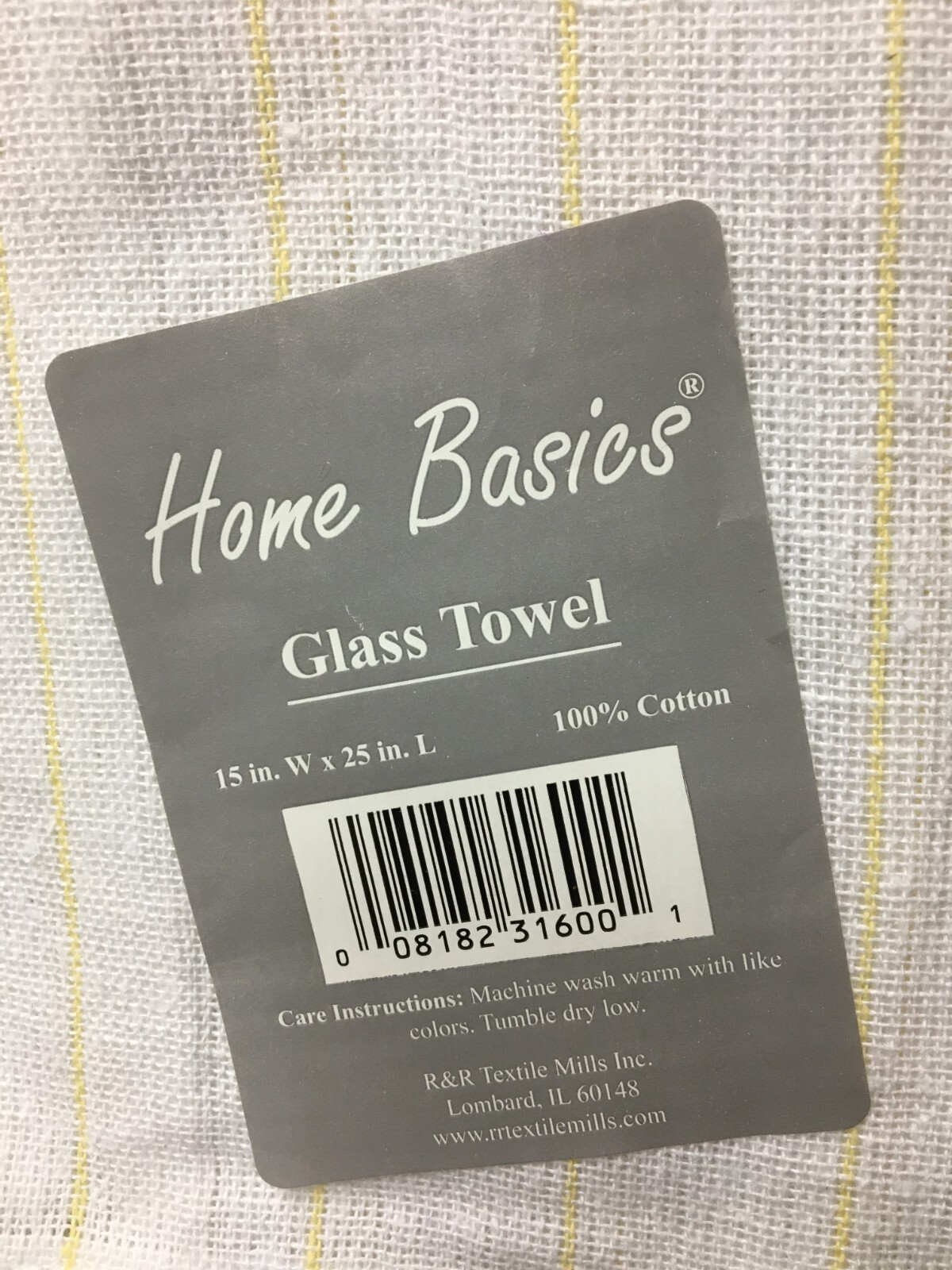 4 HOME BASICS Kitchen Towels & 1 THE YARN BASKET Towel gallery