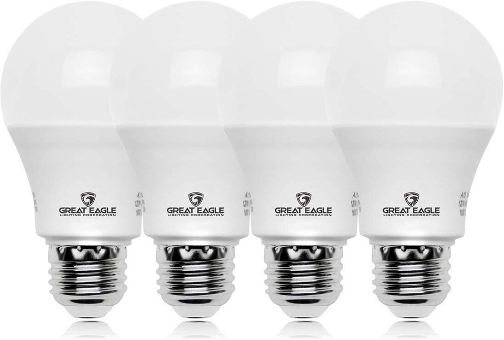 Great Eagle 75W Replacement A19 LED Bulb 3000K/4000K/5000K (4-Pack)