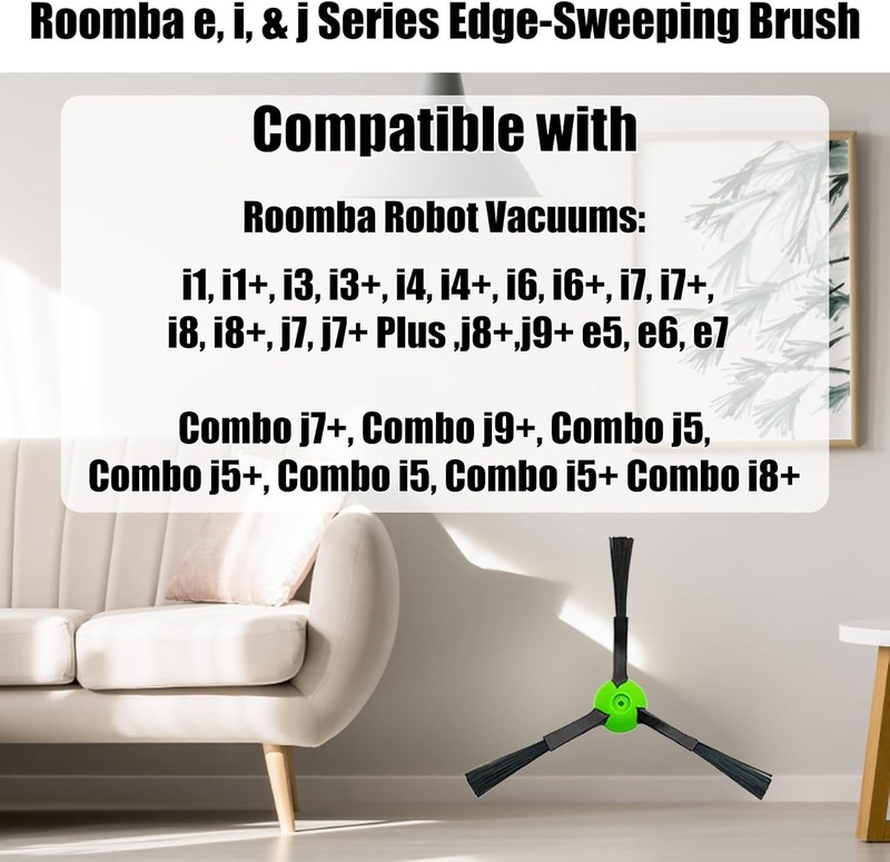 12 pack Replacement edge sweeping brush for iRobot Roomba e, i, & j Series Al... gallery