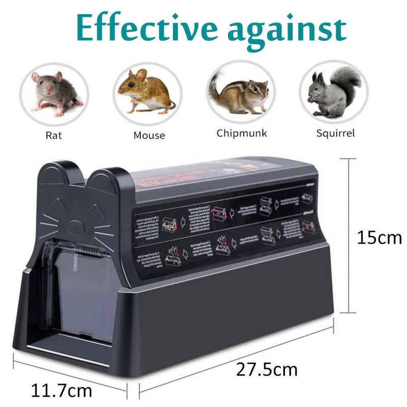 Electronic Mouse Trap Victor Control Rat Killer Pest Electric Rodent Zapper US gallery