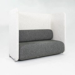 2020s Jang Won Yoon Bernhardt Design Code Privacy Lounge Two-Seat Sofa 2x Avail