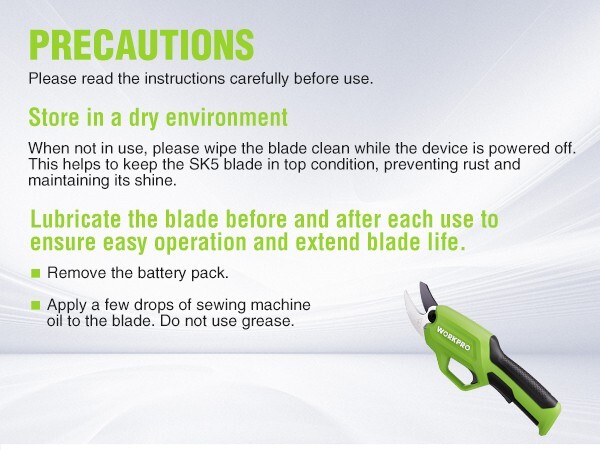 7.2V Battery Powered Electric Pruning Shear Cordless Tree Pruner Garden Scissors gallery