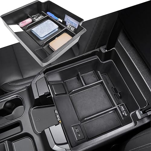 2022+ Refreshed Full Console Tray Compatible with 2023-2026 GMC Sierra black gallery